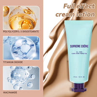Shefave Supreme Cream, All Over Complexion Perfector, BB Cream Tinted Moisturiser, Full Coverage Concealer – Hydrating, Waterproof & Long-Lasting Body Coverage Perfector (Light, 97ml)