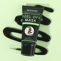 IREV Bamboo Charcoal Peel Off Mask, Blackhead Remover Peel Off Mask Charcoal Face Masks for Deep Cleansing, Blackhead Peel Off Mask for Smooth & Clear Skin Black Peel Off Face Mask Charcoal Face Mask