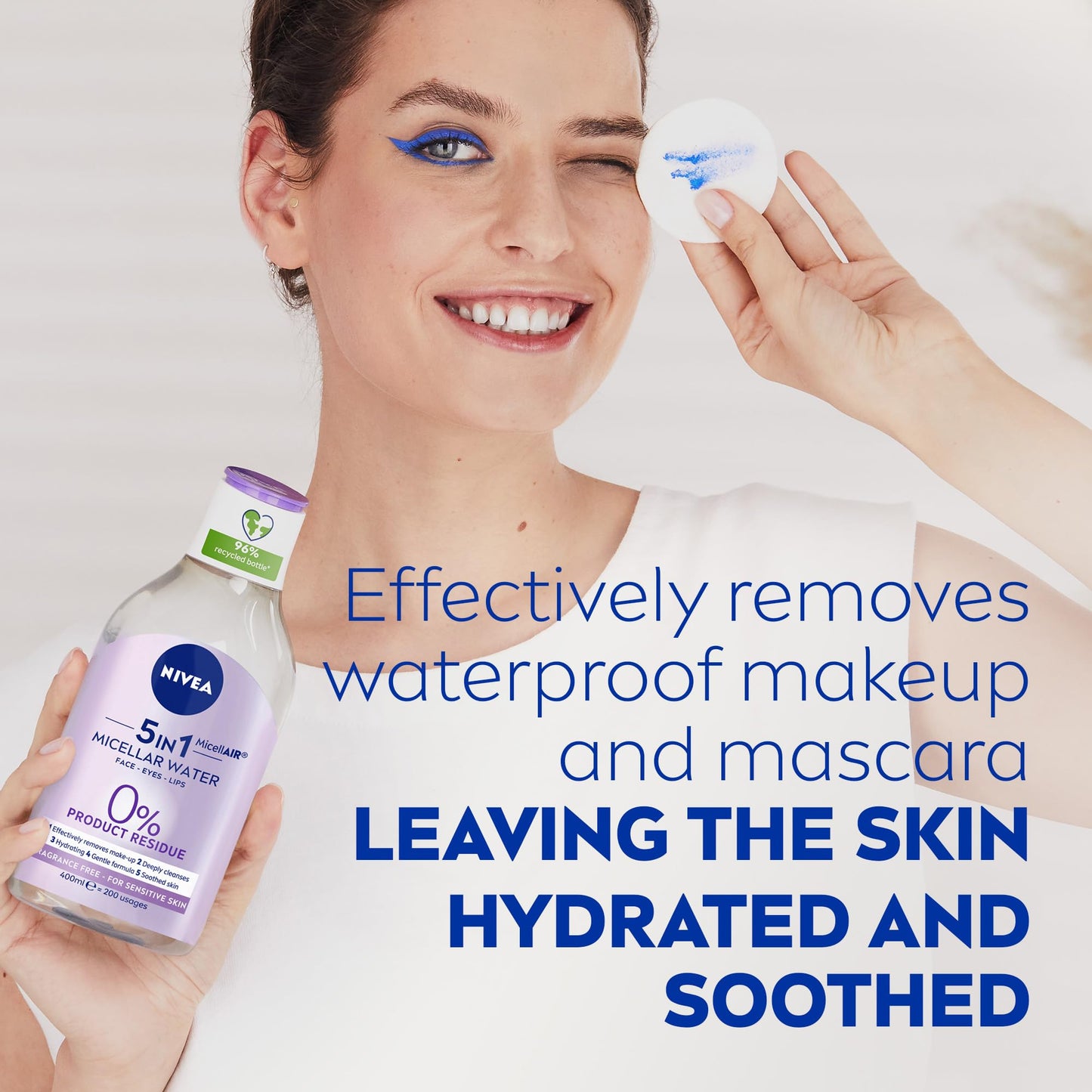 Nivea All Skin Type Make-Up Remover Micellar Water, 400 ml