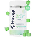 Revigr, Max 6000mg, 90 Sea Moss Gummies, Added 500mg Bladderwrack & 300mg Burdock Root, Immune & Gut Support, Vegan & Sugar-Free, Green Apple Flavour (1 Month Supply)