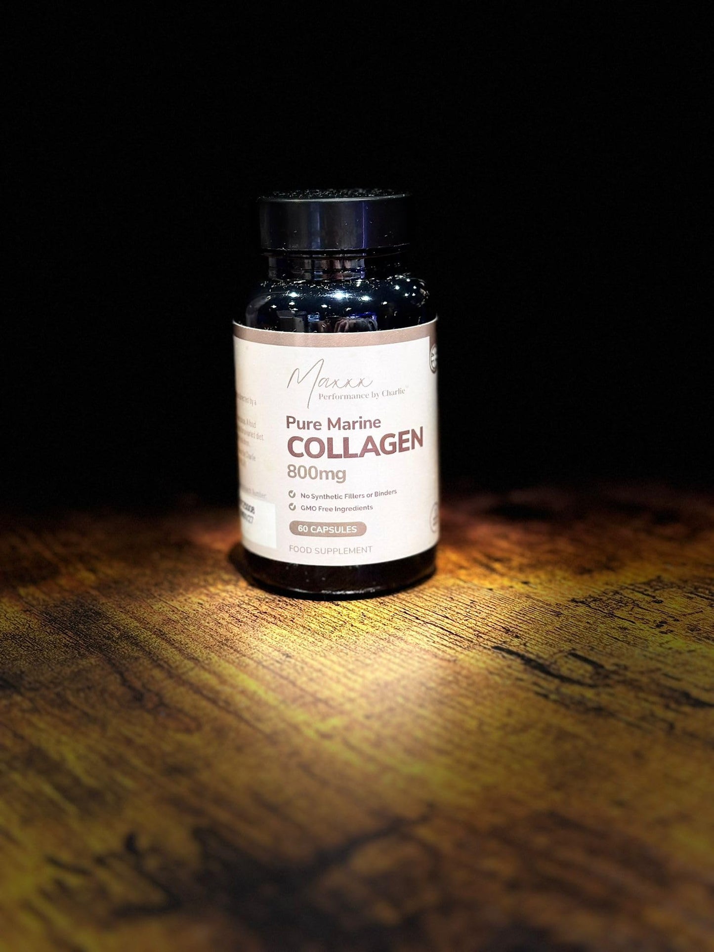 Maxxx Performance by Charlie 100% Pure Marine Collagen Capsules,800mg GMO-Free Made in The UK