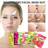 Sheet Mask,7 pc Fruit Extract Masks,Organic Face Mask,Pineapple Face Mask,Moisturizing Facial Mask,Face Facial Mask,Collagen Face Mask,Hydrating,Improve dullness & Brighten,Women/Men for All Skin