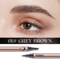 KYDA 3 Dots Liquid Eyebrow Pencil, Grey Brown, Tattoo Brow Tint, Define Natural Brow with Soft Slim Tips, Brow Definer Pen, Dot-by-Dot Application, Lasting Quick Dry Formula