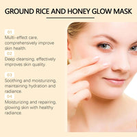 AurolaGlow Rice & Honey Clay Mask – Pore-Refining Face With Rice & Honey For Smooth, Refreshing Pore Clay Mask,Clear Skin – 150ml (5.29 Fl.oz)