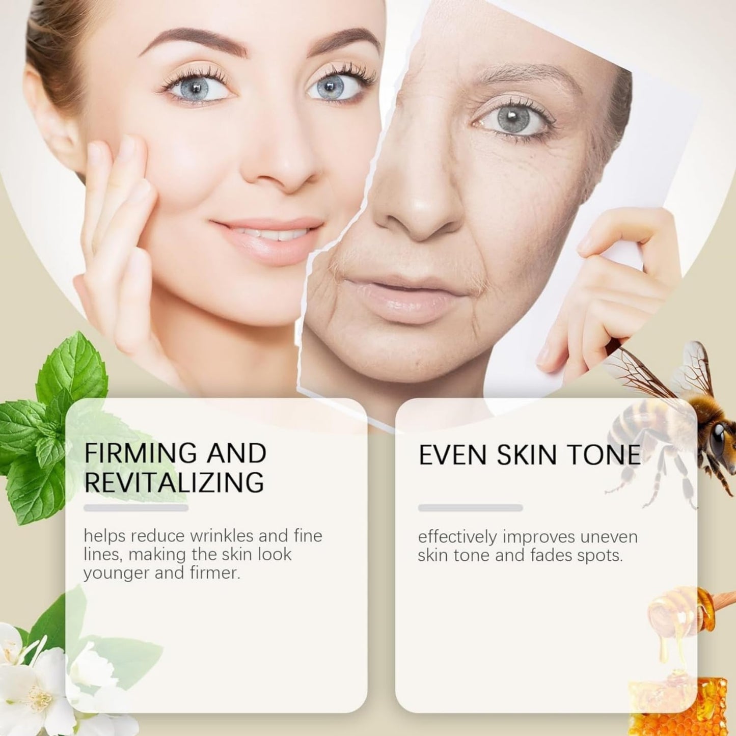 Multi-Effect Al-In-One Skincare Cream,Bee Ven-Om Skin Treatment Cream,Bee Ven-Om Comprehensive Cre-Am,B-Ee Ve-Nom Face Cre-Am,Skin Repair Lotion,Moisturize And Lift,Anti-Aging Balm For Face And Body