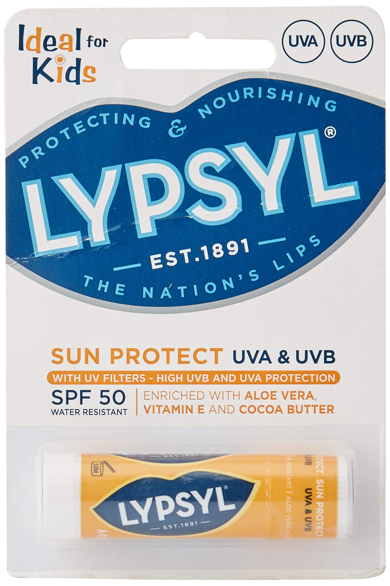 Lypsyl Sun Protect SPF50, Carded, 4.7 g