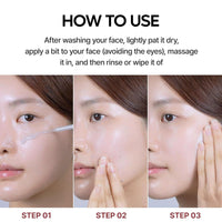 Black and White Rice Exfoliant, 2PC Peel Shot Glow Rice Ampoule Duo White Rice + Black Rice Ampoule, Face Body Exfoliator Dead Skin Remover for All Skin Types(30ML&30ML)