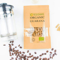 Organic Guarana HPMC Capsules 39g Natural Caffeine per Gram Energy Stamina Vegan Halal Kosher (90 Capsules)