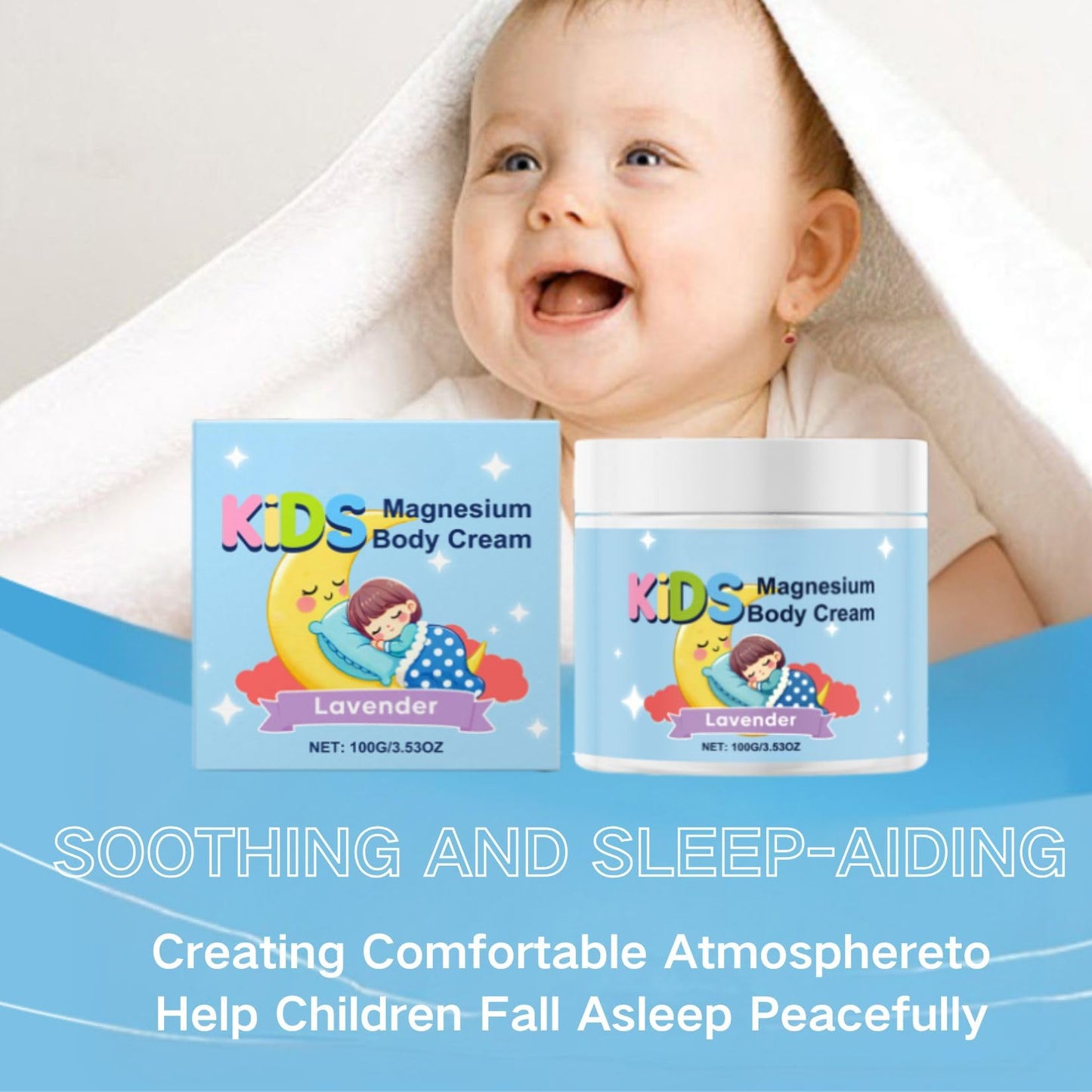 ISBEAUSOLS Lotion for Kids Sleep & Calm