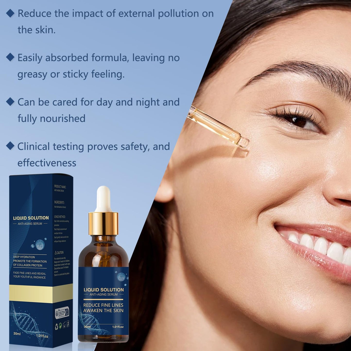 BoloShine Olavitas Serum, Olavitas Liquid Solution, Reduce Fine Lines and Wrinkles, Anti Aging Facial Serum, Hydrating & Plump Skin Face Serums for All Skin Types, 30ml