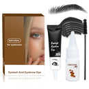 NLFOX Black Eyebrow Tint - 2-in-1 Eyelash Tint & Eyebrow Dye Kit - Waterproof Eye Brow and Lash Tint Kit Long Lasting - Natural Black Eyelash Dye 10min Fast & Easy for Starters Home Use