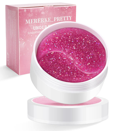 Mererke_Pretty Under Eye Patches - 30 Pairs Collagen Under Eye Mask, Under Eye Patches For Dark Circles and Puffiness, Eye Patches For Puffy Eyes, Revitalize and Moisturize
