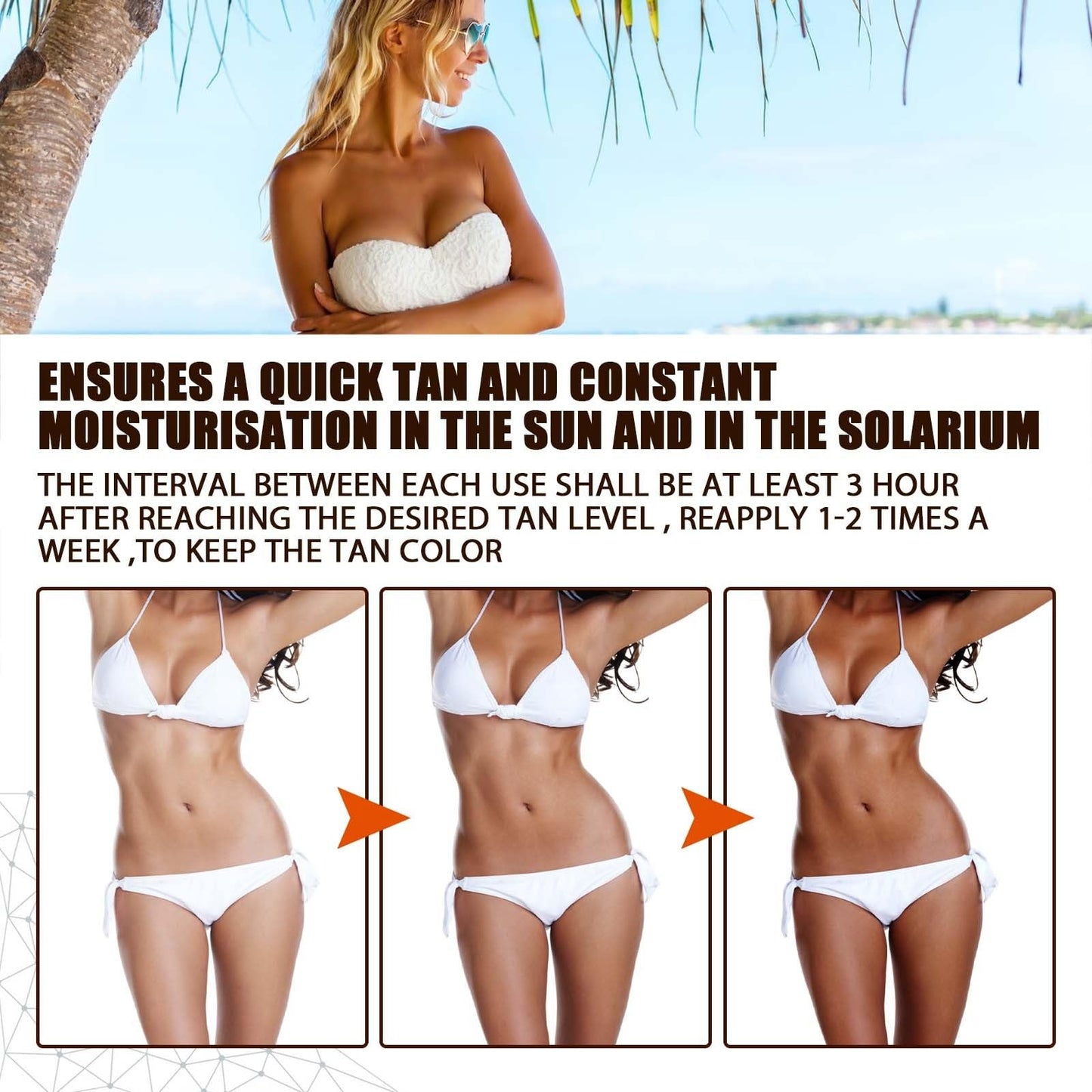 Sunless Tanning Drops,Moisturizing Tanner for Face and Body,Tans without Sun,Sunbed Tanning Accelerator,Tan Enhancers & Accelerators,Sunbed Tanning Lotion,Tan Moisturiser,Enhance Natural Skin Tone
