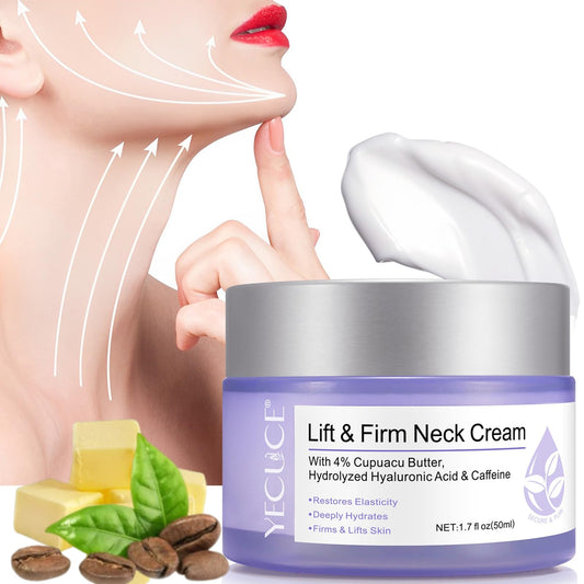 Neck Firming Cream - Anti-Aging Neck Cream for Tightening and Wrinkles for an Even Skin Tone and Neck Lift (50ml)