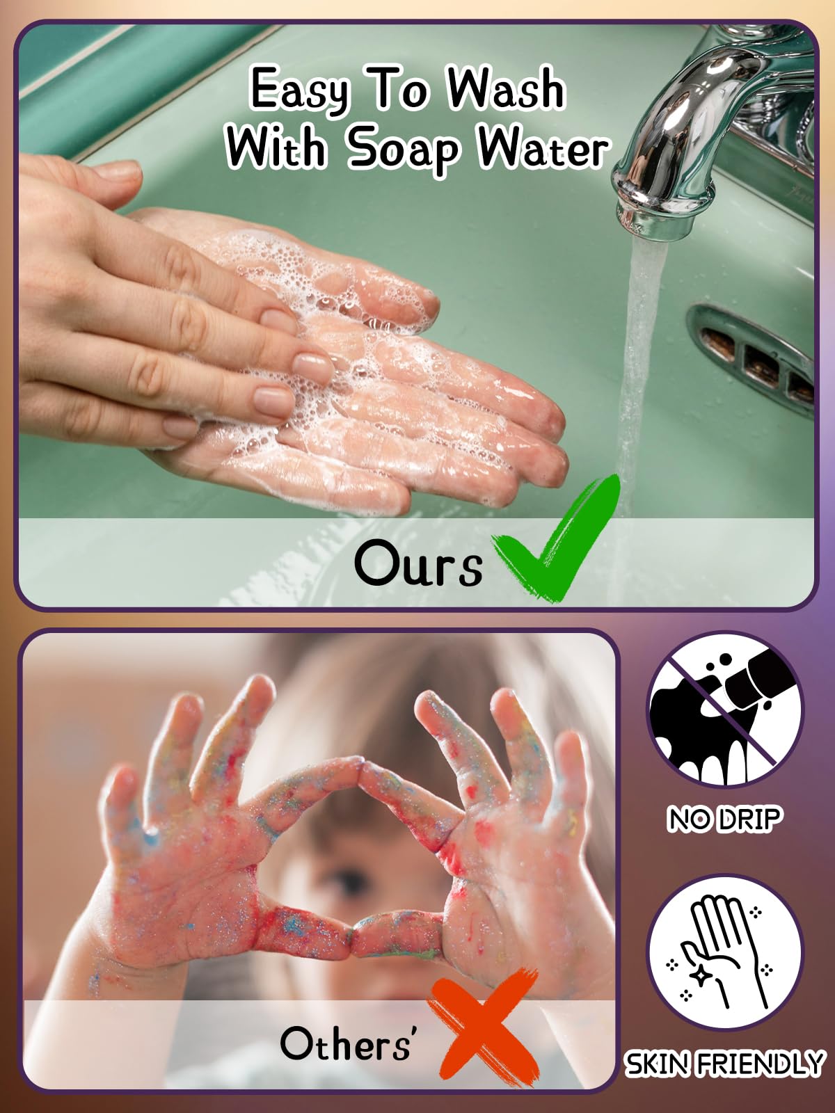 EBANKU 10PCS Temporary Tattoo Pens, Body Tattoo Markers for Skin Dual Tip Tattoo Pen for Thick and Thin Lines With 14 Tattoo Stencils and 10 Dinosaur Stickers for Kids