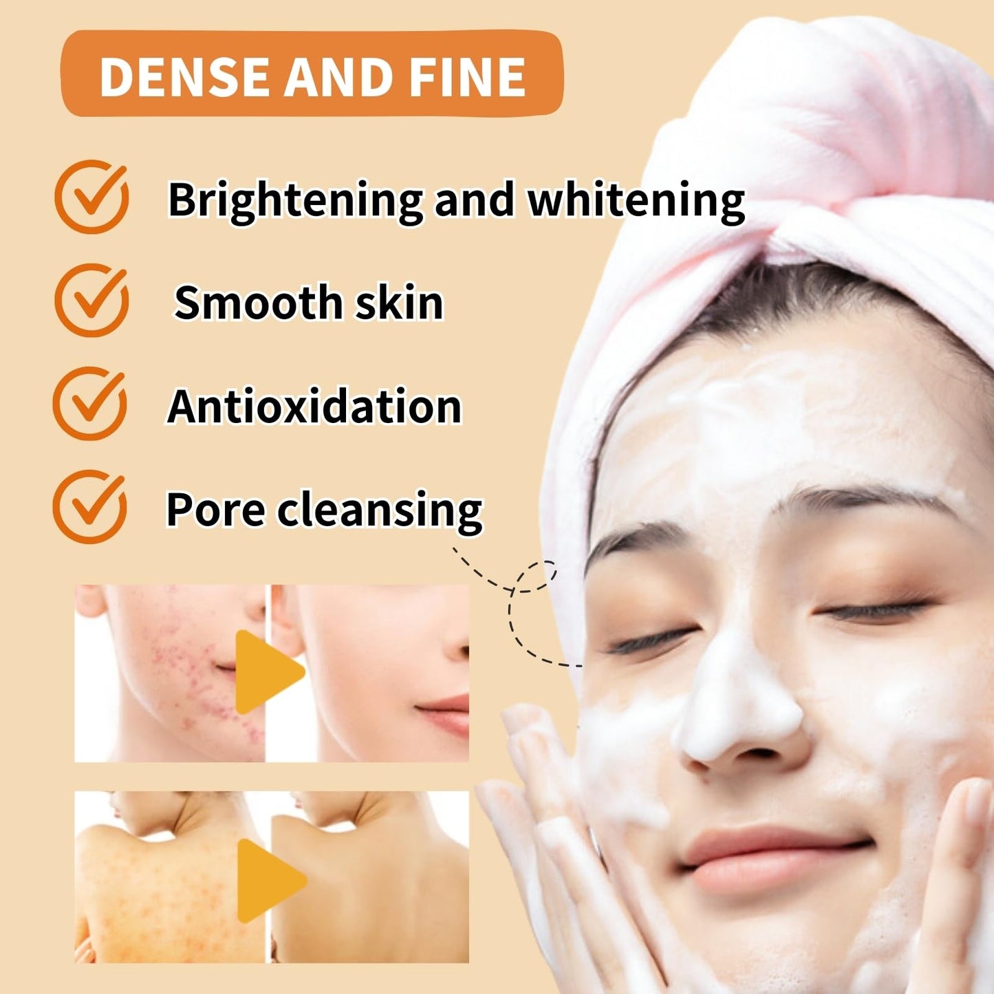 ISBEAUSOLS Turmeric Soap Bar Skin Care Set - Soap Bar with Face Toner & Face Cream - Natural Kojic Acid & Vitamin C - Dark Spot Remover for Even Skin Tone, Acne, Dark Spots - Deeply Hydrating & Firming (3pcs)
