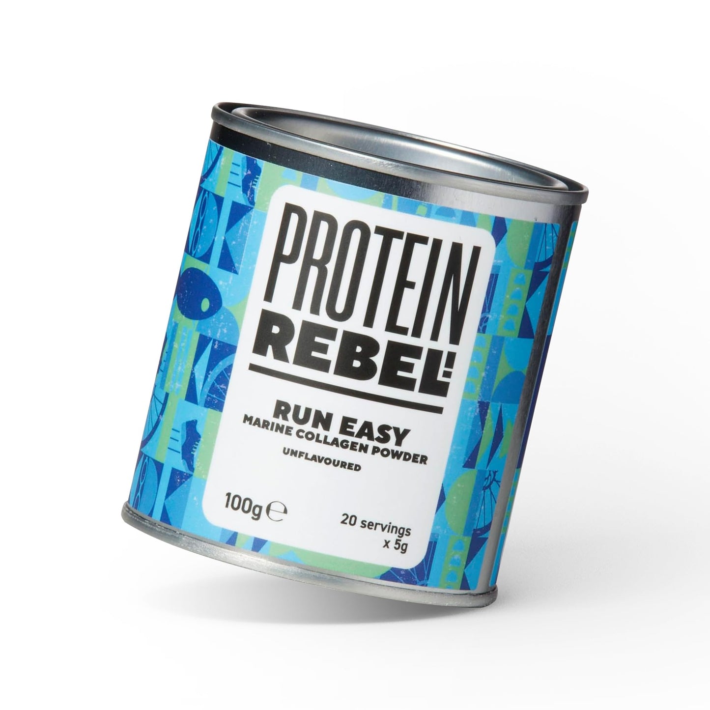 Protein Rebel - Run Easy Marine Collagen Powder for Running, Joint Support - Unflavoured Powder Collagen for Joints, Skin, Hair and Nails, Ideal for Athletes and Active Lifestyles - (100g)