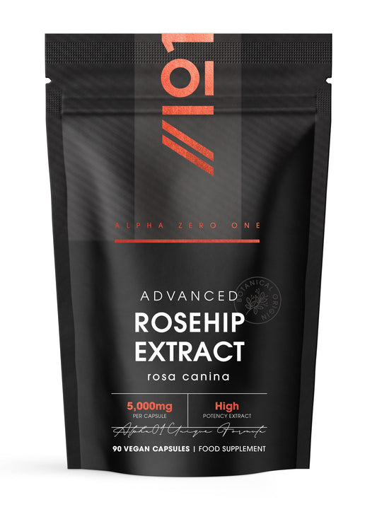 Rosehip Extract 5,000mg - Potent 20:1 Extract – 3 Months Supply – 90 Vegan Capsules