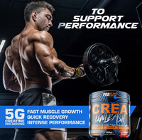 ProElite Creatine Monohydrate Powder 300g Micronised Flavoured & Vegan Creatine Powder for Post & Pre Workout Creatine Supplements by PROELITE (300g, Strawberry Mango)