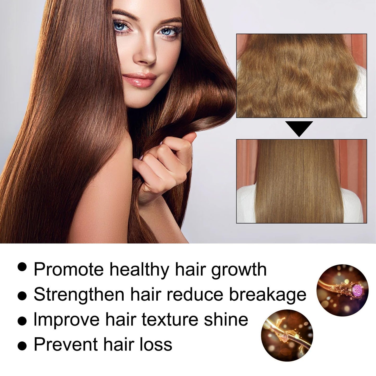 ChicNana Batana Oil, Batana Oil For Hair Growth, Hair Growth Oil, Batana Oil Organic, Strengthening And Thickening Hair, Repair Damaged Hair, Nourishes Scalp, Natural Hair Growth Oil 60ml