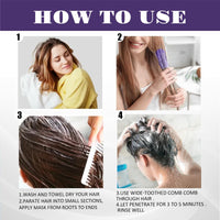 100g Purple Hair Mask,Neutralizes Yellow Tones Deep Nourish Brighten Hair,Deep Conditioning Purple Keratin Hair Mask,Add Shine,Cool Tone,Lighten & Soften,Hair Treatments for Dry Damaged Hair