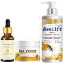 IZBEAUVO Bee Venom Anti Wrinkle Face Cream Skincare Set With Bee Venom Serum & Face Cream & Body Lotion