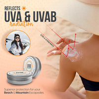 2X UVAB Zinc Face Sunblock: Opaque White 15ml Travel-Sized Pot For Sun Protection in Extreme Conditions. Perfect for Skiing, Climbing, Beach and Leisure Activities. Zinc Oxide Cream Mineral sunscreen.