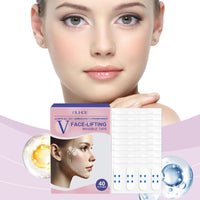 Jinjiar 40PCS Face Lift Tape,Face Lift Tape Invisible,Face Lift Tapes for Facial Wrinkles Reduction, Waterproof Elasticity Face Tape,Anti Wrinkle Patches,Face Tapes for Lifting Sagging Skin,Beauty Face Tape