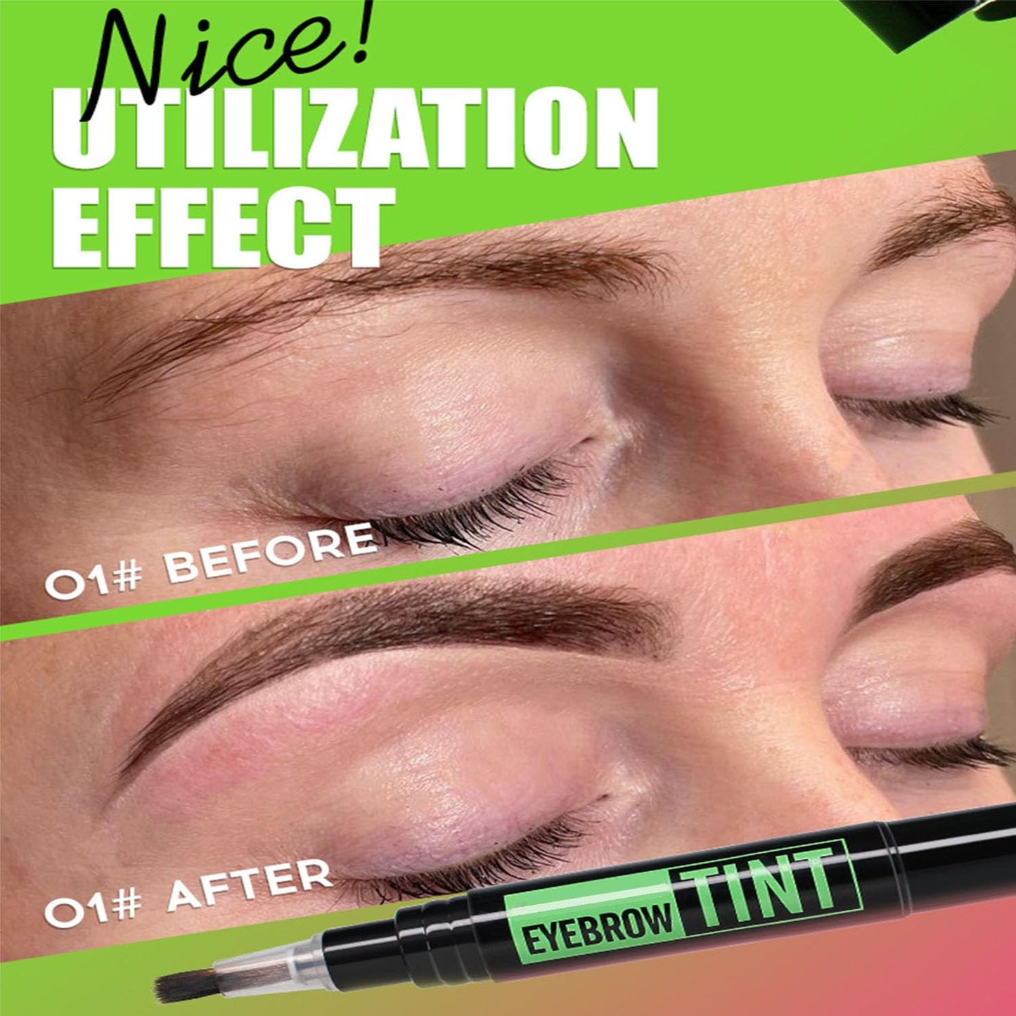 Generic Brow Dye Kit Long-Lasting Eyebrow Tint Semi-Permanent Dark Brown Eyebrow Waterproof Smudge-Proof Pen Tattoo Pencil Medium Brow Makeup for Defined Natural Look Easy to-Use with Brush