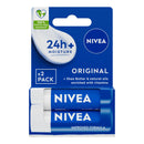 Nivea Original Lip Balm duo pack x 2, 4.8 g