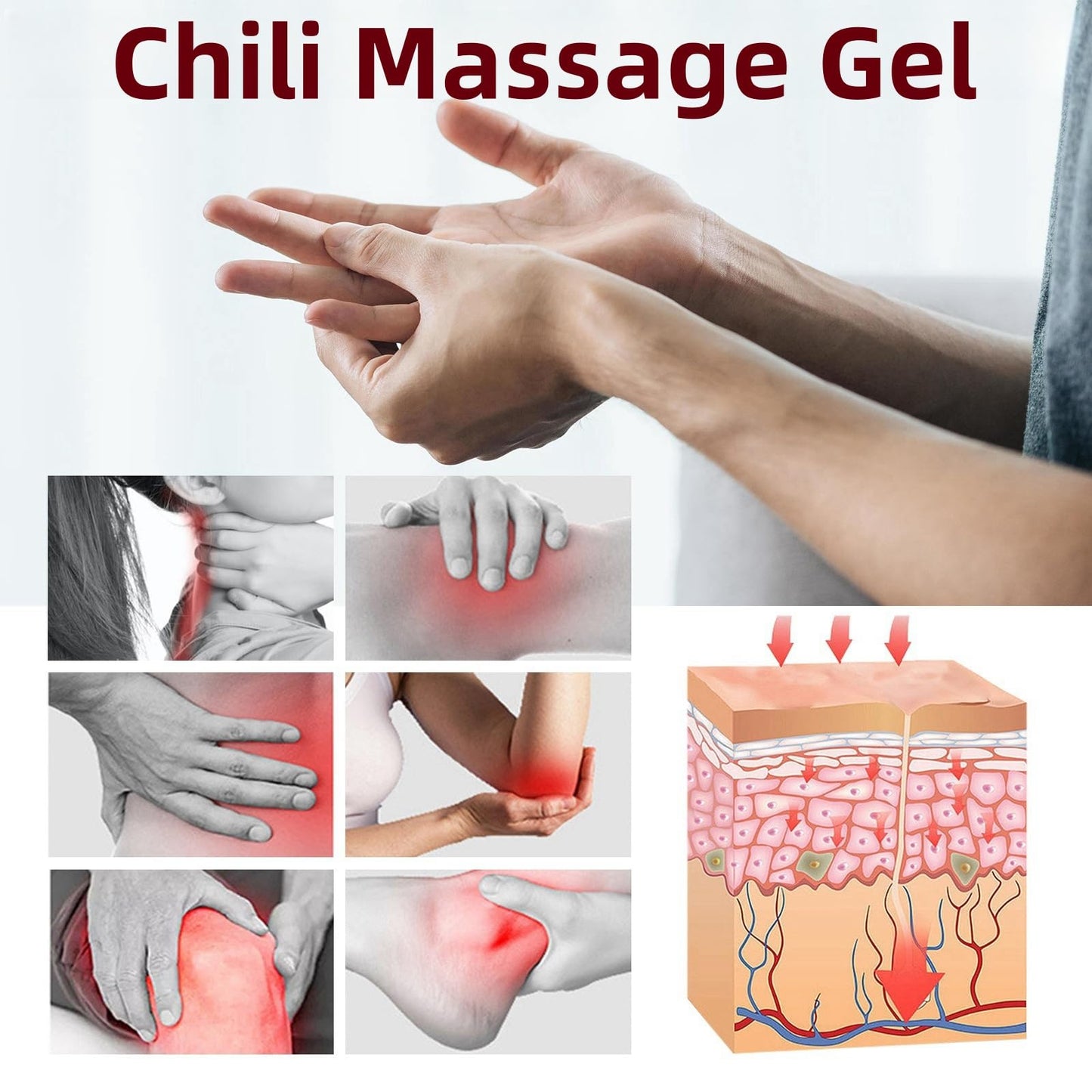 TONISABERY Chili Massage Cream|Chili Massage Gel|Chili Cream
