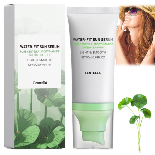 Xunzhi Centella Sunscreen SPF 50+PA++++,Centella Sunscreen,Soothing Sun Cream SPF 50+,SPF50 C/entella Face S/unscreen,Water Resistant Sun Serum,Korean Sunscreens,SP 50 Face Moisturiser,Hydrating Sun Lotion