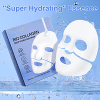 Bio Collagen Face Mask, Bio Collagen Deep Hydration Mask, Collagen Overnight Mask - Moisturize, Firm & Enhance Skin Vitality (34g x 6ea)