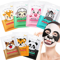 CTUBLIAUNX 7 Sheet Face Masks, Face Masks Skincare, Face Mask Set Anti Wrinkle & Anti Age, Facial Masks Reduces Dullness & Fine Lines, Moisturizing Face Mask with Animal Patterns for Women