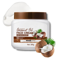 Coconut Oil Face Cream for Dry Skin – Anti Aging Face Cream and Skin Moisturiser – Day & Night Cream for Women Anti Aging – Deep Hydration Face Moisturiser for Soft, Youthful Skin - 300g