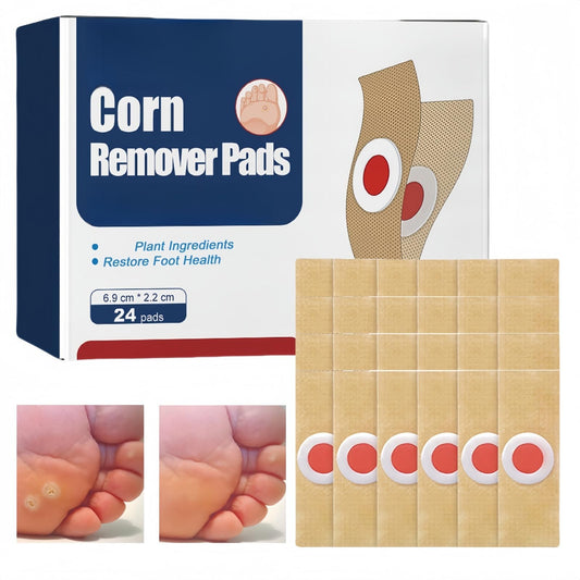 Xunzhi 24pcs Wart Treatment Patch,Corn Remover Pads,Verruca Treatment Corn Plasters,Foot C/ORN Remover Patch C/ORN,Wart R/emover,Co/rn Callus R/emover,Pain Relief W/Art Plaster,Co/rn Plasters for Toes