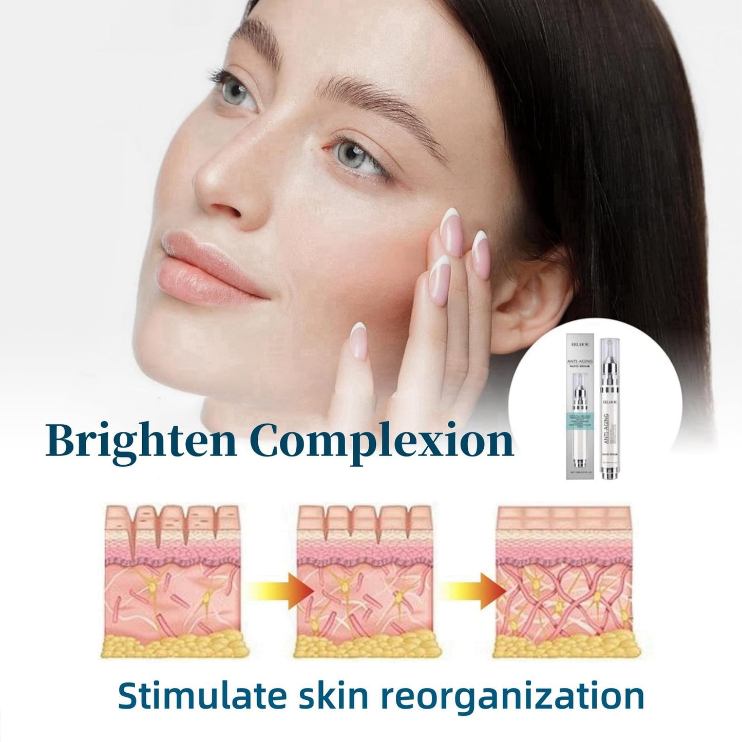 Yoowan Anti Wrinkle Filler Serum For Face,Deep Wrin-kle Filler,Skin Whitening Se-rum,Instant F-ace Tightening Cream,Collagen Creams For Women,Anti Wrin-kle Cream With Hyaluronic Acid&Collagen,Serum Collagen