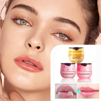 XdealCozyxc Honey Strawberry Watermelon lip balm Set, Bee Balm Lip Mask Moisturizing Care, Lighten Dark Lip Color Reduce Lip Lines