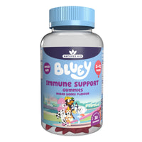 Natures Aid Bluey Kids Immune Support Gummies - Vitamin C, Zinc and Elderberry to Support Immunity and Immune System - Mixed Berry, No Added Sugar, Vegan, Gluten Free - 30 Gummys for Children Ages 3-12
