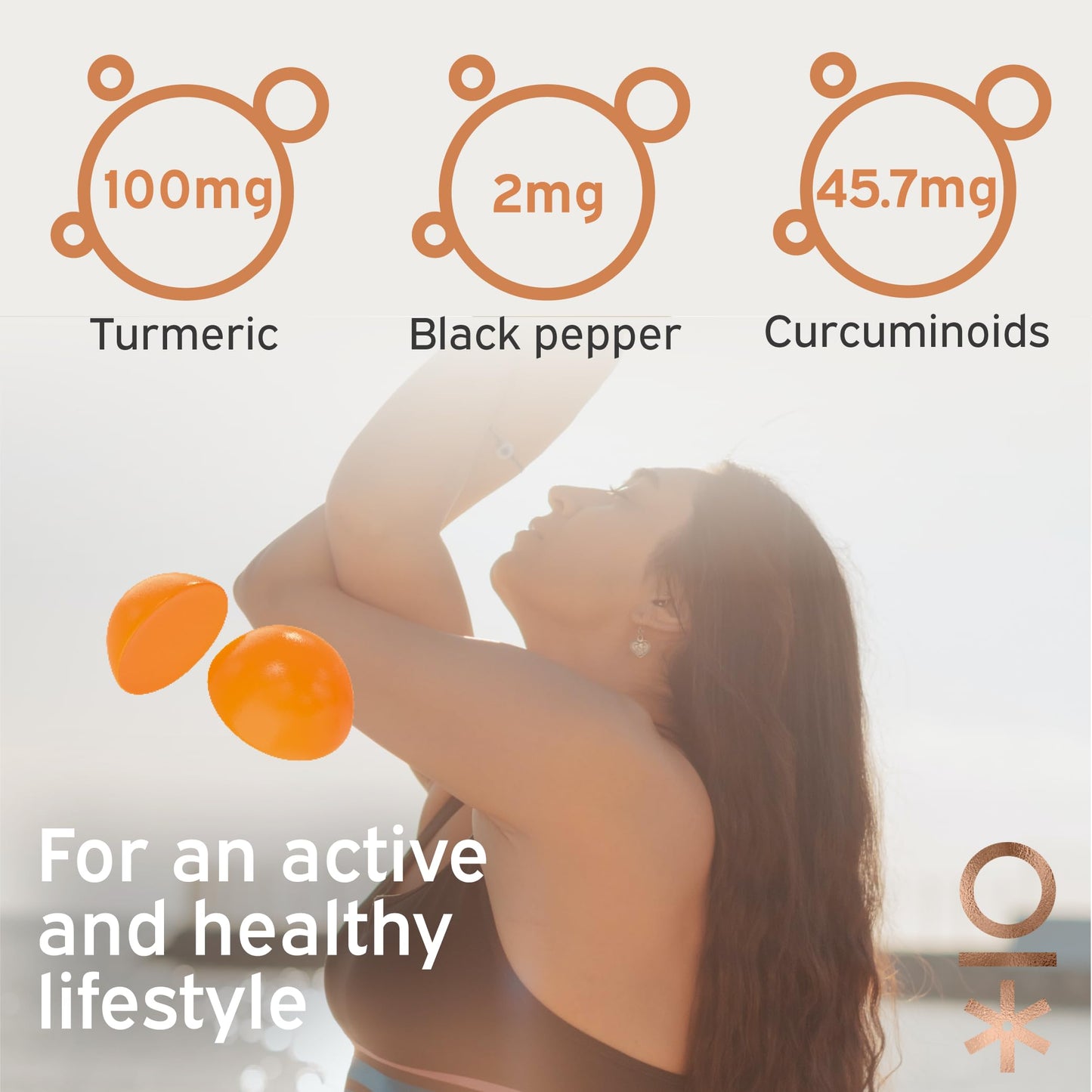 Nutriburst Turmeric Curcumin with Black Pepper Extract Multipack - Powerful Antioxidants & Anti-inflammatory, Joint & Muscle Health - Vegan & Sugar Free - 3 x 60 Ginger Gummies - 3 Mon Supply
