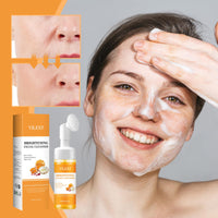 Tpyag Turmeric Facial Cleanser,100ml Face Cleanser,Soothing Cleansing Foam, Turmeric & Kojic Acid Foaming Brightening Facial Cleanser, Turmeric Cleansing Foam for All Skin Types
