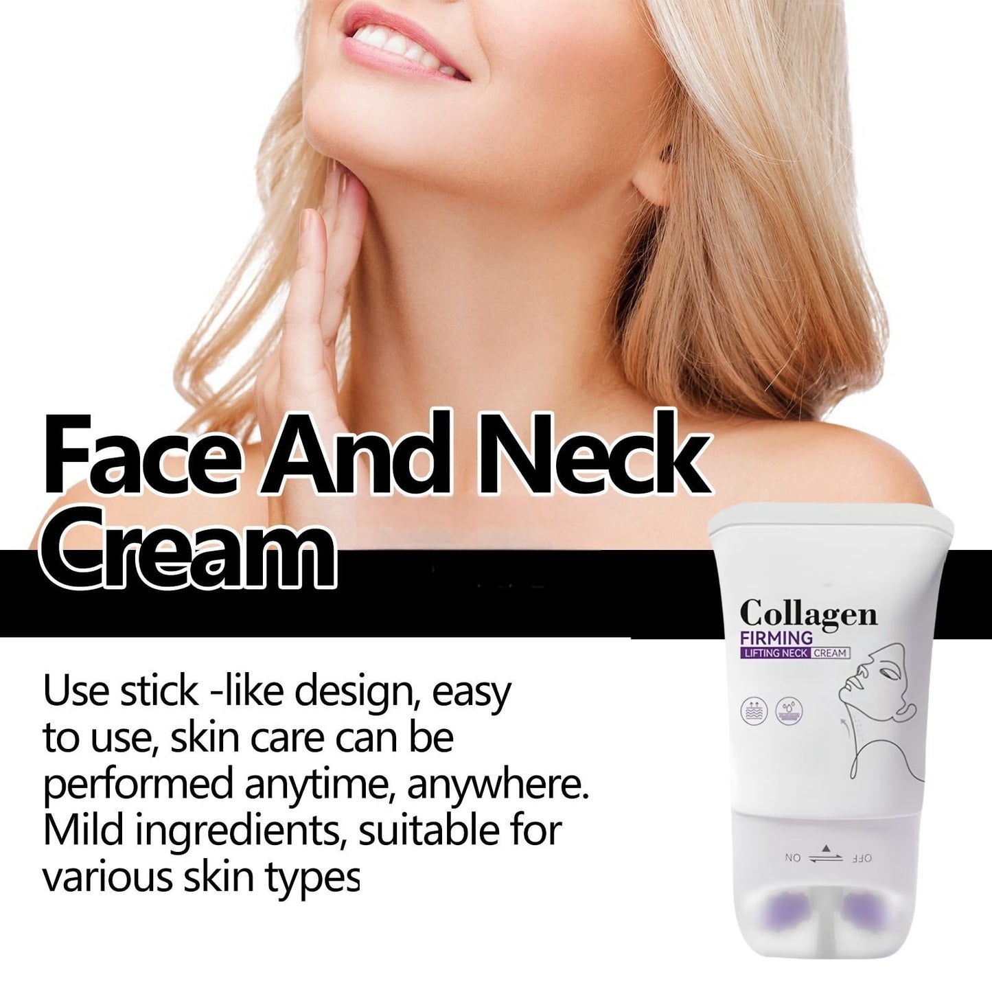 OuXing Neck Creams for Firming Roller,Firming Neck Cream,Neck Creams for Tightening,Neck Collagen Cream,Face Moisturizer for Women,Firm/ing Crea/m for Loose Skin,Ne/ck Tightening Cre/am,Wrinkle Cre/am
