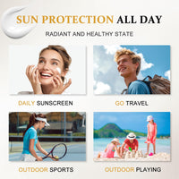 ThamGlow Beef Tallow Sunscreen SPF 50+ PA++, Beef Tallow Skin Care Organic Sunscreen, Sun Cream For Face & Body, Ultra-Lightweight Uv Protection, Non-Greasy & Hydrating For Daily Defence
