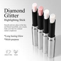 KYDA Highlighting Stick, Diamond Glitter Highlighter Makeup, Long-Lasting Wear Shimmer Eyeshadow Eye Brightener Makeup Stick for Eyes, Face and Body- 04