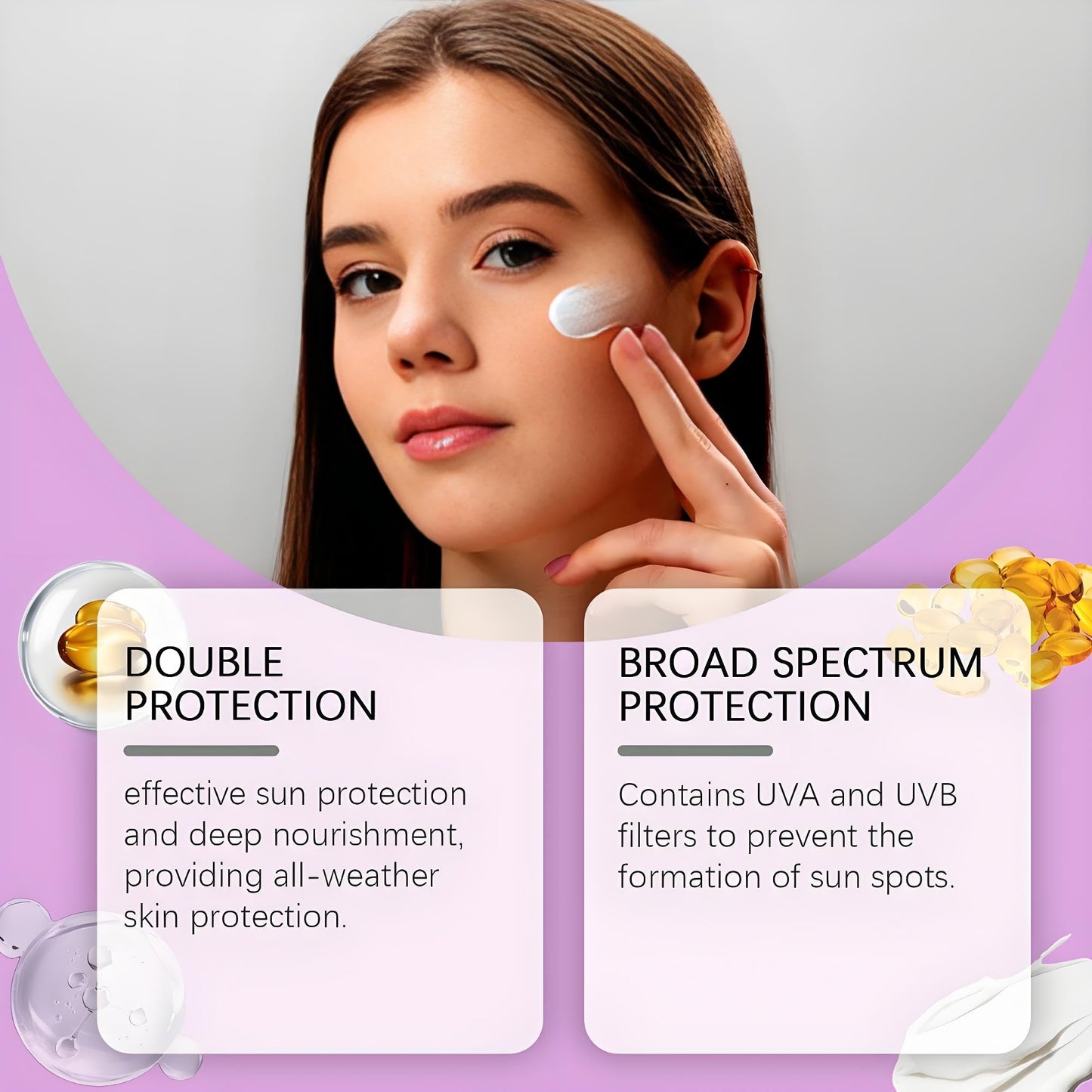 Generic 2 Pack SPF 100 Sunscreen 80g – High UVA/UVB Protection Face Cream – Waterproof & Soothing Moisturizer – Lightweight, Non-Greasy Daily Use – Helps Prevent Sunburn