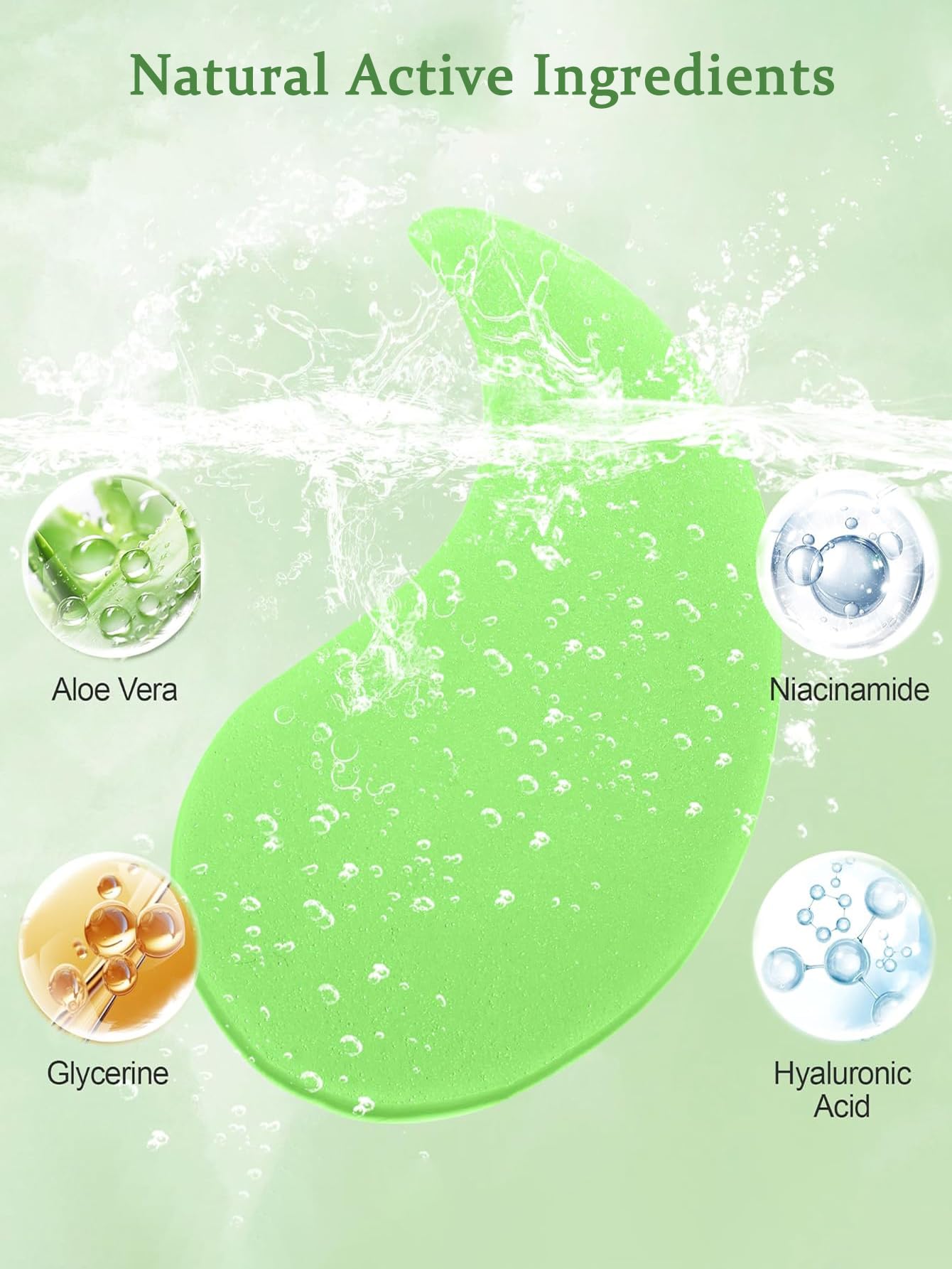MYSHELL Pack of 60 Collagen Eye Masks with Aloe Vera - Anti-Ageing Eye Pads Against Eye Bags, Wrinkles Dark Circles - Moisturising Hydrogel Eye Patch for All Skin Types
