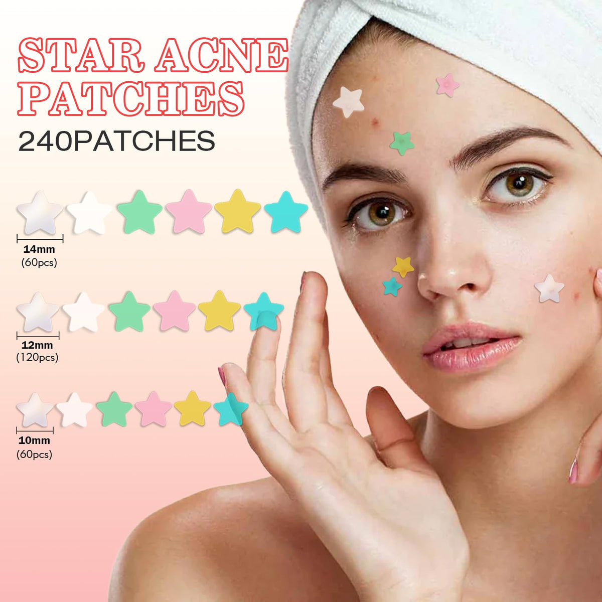 Home Holic Star 480 Pimple Patches Spot Patches Acne Treatment Absorbing Cover Invisible Blemish Cover Spot Sticker for Fast Acting Skincare