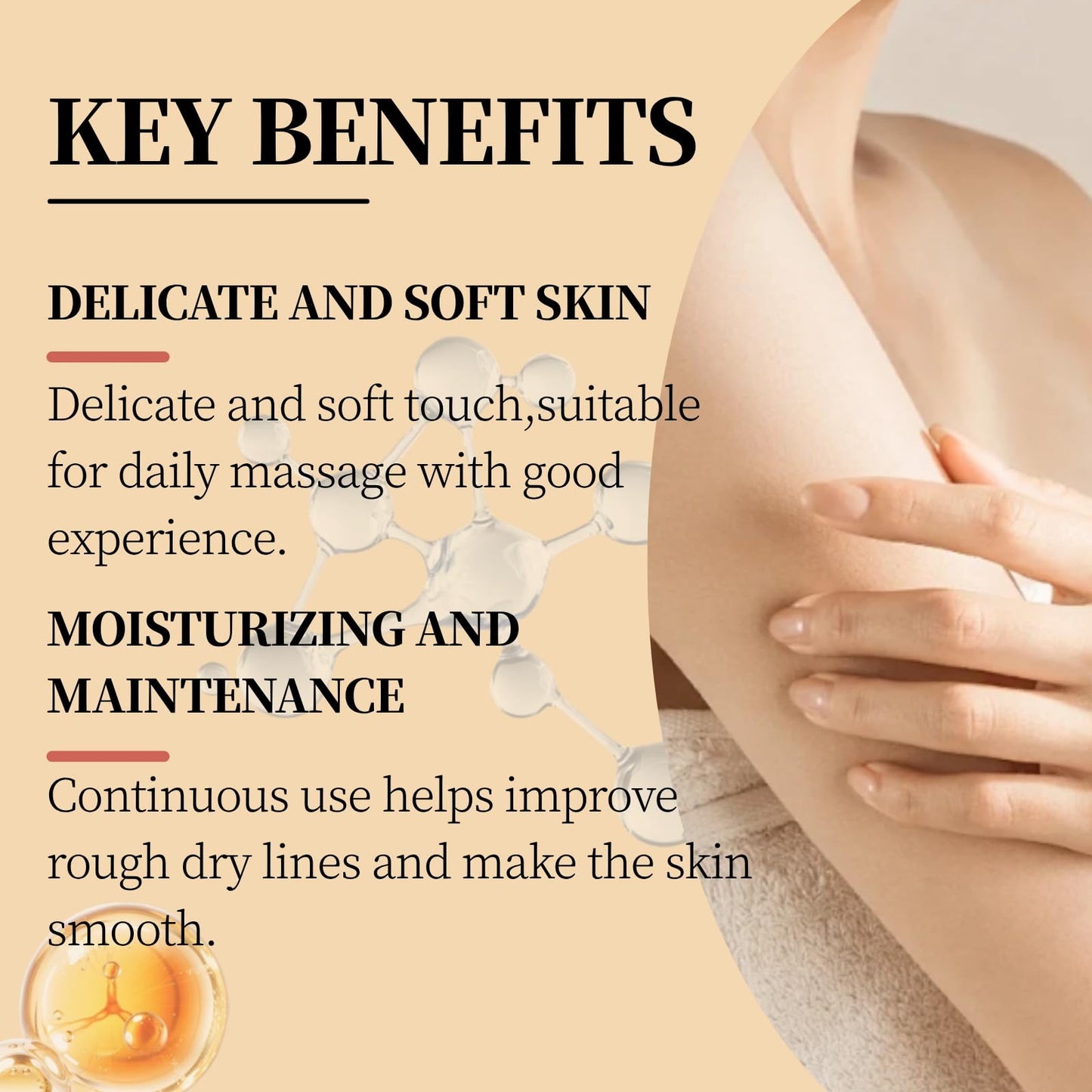 Cureluxe Luxury Firming Magic Body Oil for Women - Moisturising Dry & Saggy Skin with Sweet Almond, Castor, Grapeseed & Camellia Oils, Massage Oils for Date Night, Brigh-Tening Scented Skin Treatment