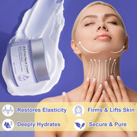 Lift & Firm Neck Cream, Neck Firming Cream, Natural Anti-Aging Neck Cream for Tightening and Wrinkles for an Even Skin Tone and Neck Lift, Fine Lines, With Pro-Active Repair Firming Complex, 50ML