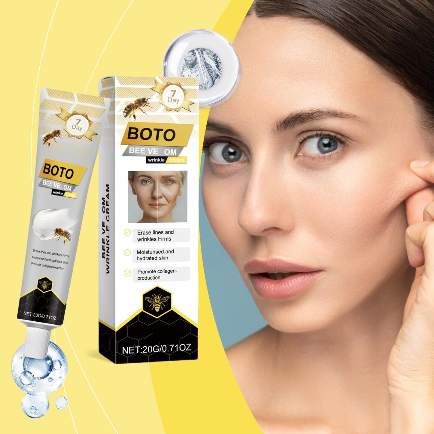 Bee Ven-om Cream,Bee Ven-om Wrinkle Removal Skin Treatment Cream,Be-e Ven-o-m Wrinkle Removal Cre-am,Boto Be-e Ve-n-om Wri-nkle Rem-oval Crea-m,Anti-Aging Moisturizer for All Skin Types